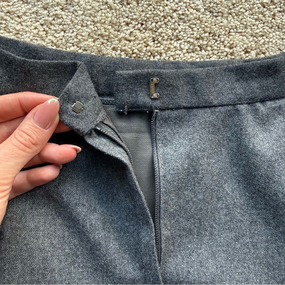 Jones New York Gray Wool Skirt Suit Set Size 8 - Picture 8 of 16